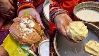 Bun maska with homemade makhan  white butter  recipe  Homemade butter foodzeee [upl. by Devaney247]