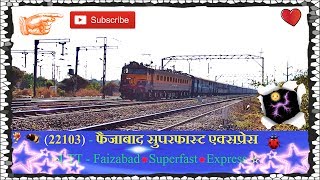 22103Mumbai LTT  Faizabad SF Express [upl. by Yoreel287]