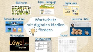 Wortschatz mit digitalen Medien fördern 8 kostenlose Tools für Ihren Unterricht [upl. by Kenney323]