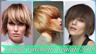 Top 20 taglio 💘 capelli caschetto scalato 2019 [upl. by Merrilee469]