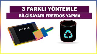 Windows 781011 Bilgisayardaki İşletim Sistemini Silerek Freedos yapma  hddssd  3 Yöntemle [upl. by Elroy374]