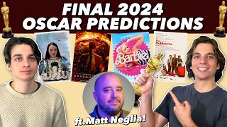 FINAL 2024 Oscar Winner Predictions [upl. by Maris]