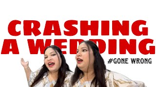 CRASHED A WEDDING 🫢  GONE WRONG 😑 dailyvlog indianwedding [upl. by Haimehen]