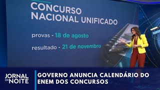 Datas do Enem dos Concursos são anunciadas  Jornal da Noite [upl. by Birmingham146]