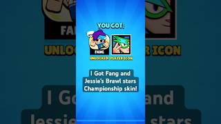 The New Championship Skin 🔥😱 Brawl Stars brawlstars brawl fang jessie brawlchampionship gems [upl. by Lrig661]