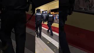 Polizei jagt Frau mit Polizeihund durch SBahn  Festnahme polizeigewalt berlin demo b081124 [upl. by Arob]