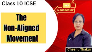 Non Aligned Movement  NAM class 10 ICSE [upl. by Mathew287]