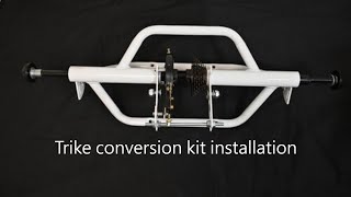 Trike Rear Axle Tricycle Conversion Kit installation [upl. by Akinak691]