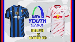 Inter U19 vs RB Lipsia U19  UEFA YOUTH LEAGUE  live [upl. by Aniakudo218]