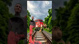 Fatty dog dancing 🐕vs sand sculpture special effects on the train driver help vfx train trending [upl. by Ettelohcin]