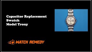 SWATCH Trony Battery Replacement  Watch Remedy [upl. by Edas]