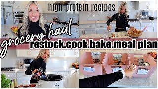 NEW HUGE GROCERY HAUL amp RESTOCK COOKING BAKING AND MEAL PLANNING TIFFANI BEASTON HOMEMAKING 2024 [upl. by Aipotu]