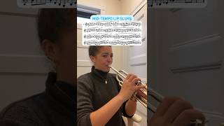 🦋 Mid tempo lip slurs trumpet trumpetpractice trumpetfundamentals lipslurs [upl. by Anippesuig]