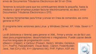 DLL factura electronica Chile SII Servicio de Impuestos Internos Facturacion API SDK [upl. by Fleeman379]