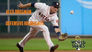 Alex Bregman Defensive Highlights 2017 [upl. by Ecar361]