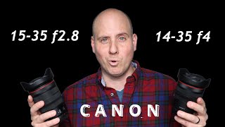 Ultimate Canon Lens Battle 1435 F4 vs 1535 F28 📸 Which is the REAL Champ [upl. by Brod]