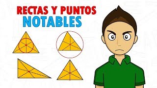 Rectas y puntos notables de un triángulo  Geometría  Vitual [upl. by Yevi]