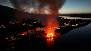 Shaldon Devon UK bonfire and fireworks 2024 [upl. by Rubbico11]