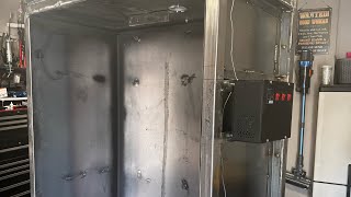 New Powder Coating Oven Build Part 4 powdercoatingoven powdercoatingovenbuild [upl. by Ahsiakal]