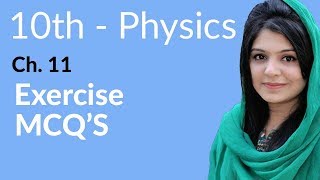 10th Class Physics Chapter 11 MCQs  Class 10 Physics Chapter 2 MCQs [upl. by Yeliw32]