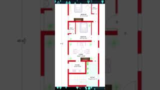 20x 4665quot House plan 2BHK20 By 4665quotHome plan204665quot House design Indian styleEAST FACE [upl. by Zerk]