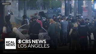 LAPD cancels tactical alert after proPalestinian protests outside LA City Hall [upl. by Malchy51]