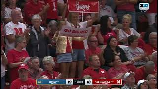 Taylor Landfair Kill Bergen Reilly Set Merritt Beason Kill Nebraska Husker Volleyball 92724 UCLA [upl. by Raviv]