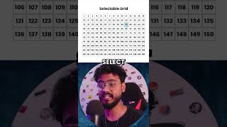 Selectable Grid in React JS 🔥🔥 reactjs javascript reactjstutorial [upl. by Saduj601]