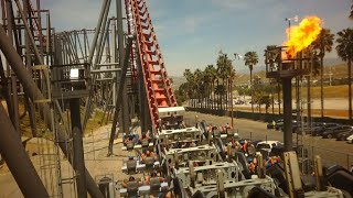 X2  Six Flags Magic Mountain  Front Row 4K HD POV  April 2023 [upl. by Otsuaf]