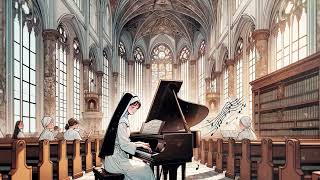 Harmonies of Tranquility Lofi Music Gregorian Chant and Piano by a Beautiful Asian Nun [upl. by Ameen]