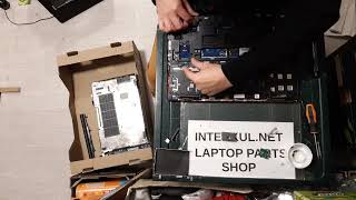 Dell Precision 3510 disassembly replace LCD screen motherboard keyboard palmrest bottom case cooler [upl. by Ahsikit]