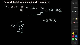 How to convert fractions to decimals  Part 1 [upl. by Karsten]