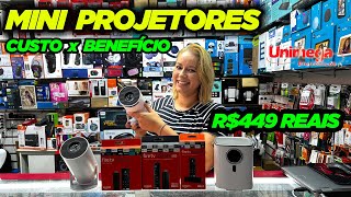 MINI PROJETORES CUSTO BENEFÍCIO R449  UNIMEGA ELETRÔNICOS SANTA EFIGÊNIA [upl. by Sesmar]