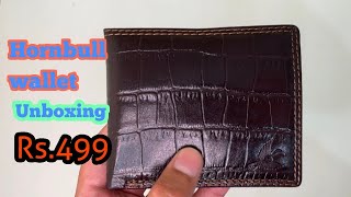 Hornbull Stella Brown Printed RFID Blocking Leather Wallet for Men unboxing [upl. by Endaira526]