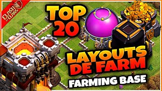 TOP20 LAYOUTS DE FARM PARA CV11 COM LINK 2021  Town Hall 11  TOP20 FARMING BASE TH11 WITH LINK [upl. by Mehta916]