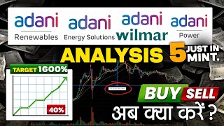 Adani Stock कब चलेंगे  Adani Green  Energy Solution  Willmar  Total Gas  Adani Power Analysis [upl. by Otrebogad]