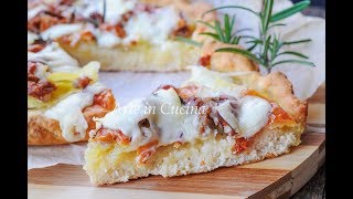 FOCACCIA MORBIDA VELOCE CON SALSICCIA E PATATE [upl. by Penni]