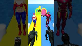 GTA V Punch Run With Black Spiderman VS Venom  Marvel Animation shorts spiderman [upl. by Linsk]