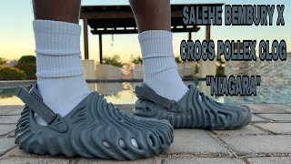 SALEHE BEMBURY X CROCS POLLEX CLOG quotNIAGARAquot REVIEW amp ON FEET THIS IS A NICE SUBTLE COLOR [upl. by Mahda]