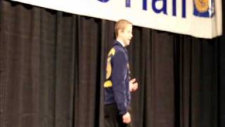 National FFA Creed Finalist for 2010 Tyler Schnaithman [upl. by Niehaus]