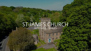 ST JAMES CHURCH  HOLYWELL  WALES ©MOSSYMEDIA [upl. by Glaab]