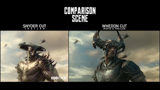 Comparison Scene Snyder Cut Official Trailer  Whedon Cut Official Movie amp Trailer [upl. by Trebornhoj]