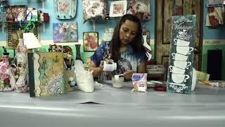 Como hacer Gesso O Masilla CASERA con solo 3 ingredientes DIY Crafts [upl. by Gorges]