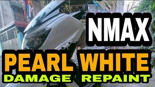 NMAX PEARL WHITE REPAINT [upl. by Rosmarin131]