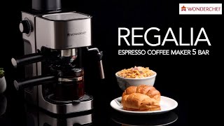 How to use regalia espresso coffee maker 5 bar  Wonderchef [upl. by Johnathan]