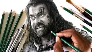 Drawing SYE RAA Narsimha Reddy  Mega Star Chiranjeevi [upl. by Flo]