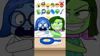 Blue vs Green Emoji Eating Challenge [upl. by Odareg]