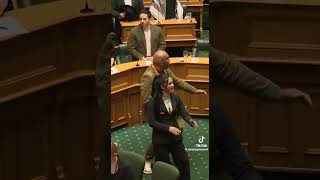 Parliament was suspended as Maori mps performed haka joined by public gallery [upl. by Tyrus]