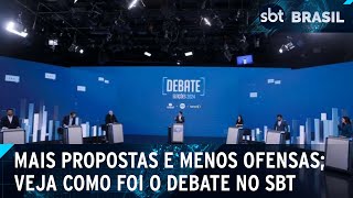 Debate do SBT pela Prefeitura de SP é marcado por propostas e menos ataques  SBT Brasil 200924 [upl. by Ahseikram]