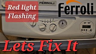 FERROLI boiler red light lock out diagnosis and repair Birmingham Solihull [upl. by Dunson]